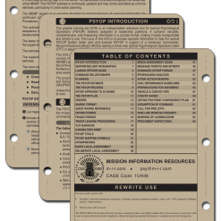 Mission Information Resources, Inc PSYOPS LEADERS PLANNING GUIDE Tactical