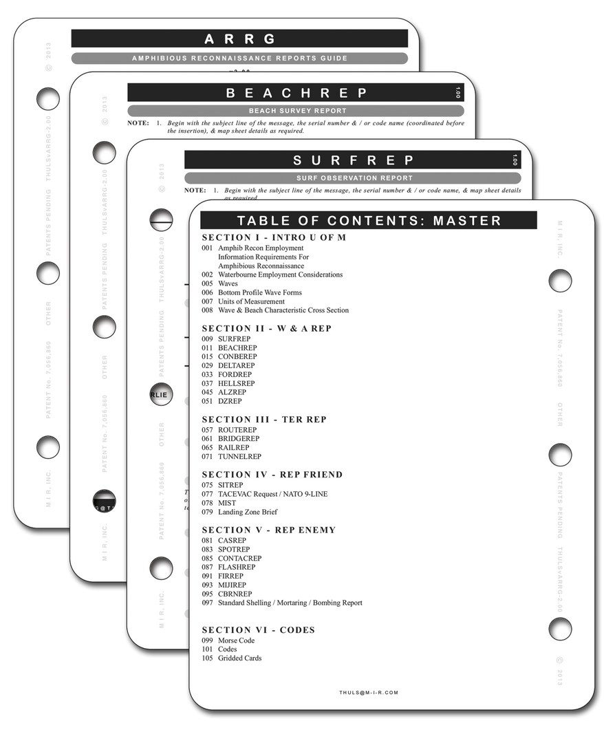 Mission Information Resources, Inc Amphibious Reconnaissance Reports Guide