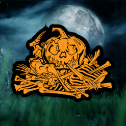 Mission Essential Gear Orange Jack-O-Lantern Sticker Goods