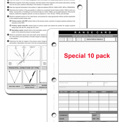 Mission Information Resources, Inc Tactical Range Card LT- 10 Pack