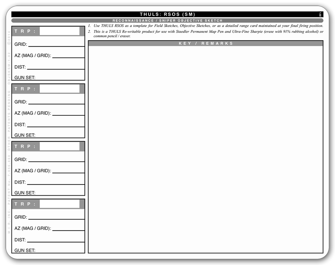 Mission Information Resources, Inc RSOS (Small)- Reconnaissance / Sniper Objective Sketch Tactical