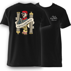 Heavily Suppressed Artilleryman Death Card