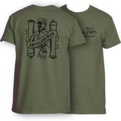 Heavily Suppressed Artilleryman Death Card