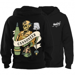 Heavily Suppressed Cannoneer Death Card Hoodie Apparel