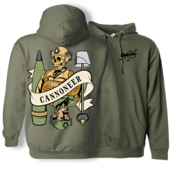 Heavily Suppressed Cannoneer Death Card Hoodie Apparel