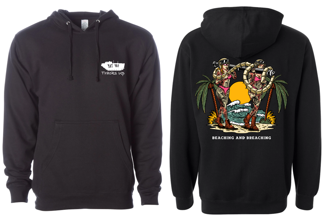 Tracks Up Beaching And Breaching Hoodie Apparel
