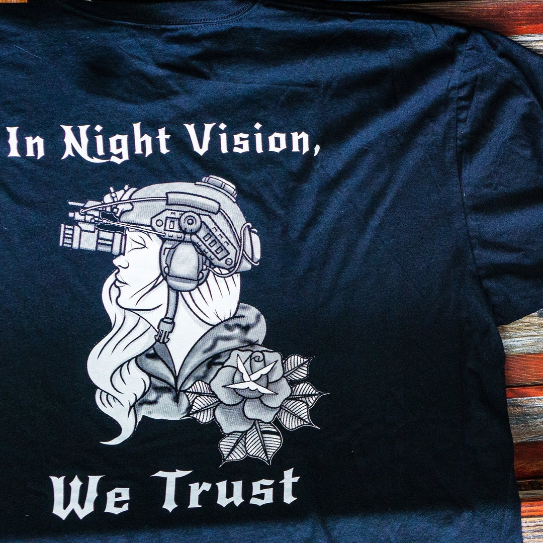 Mission Essential Gear In Night Vision We Trust Apparel