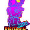 Tebo's Art Retro Rifleman Sticker