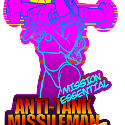 Tebo's Art Goods Retro Antitank Missileman Sticker