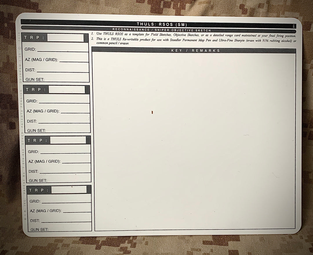 Mission Information Resources, Inc RSOS (Small)- Reconnaissance / Sniper Objective Sketch Tactical