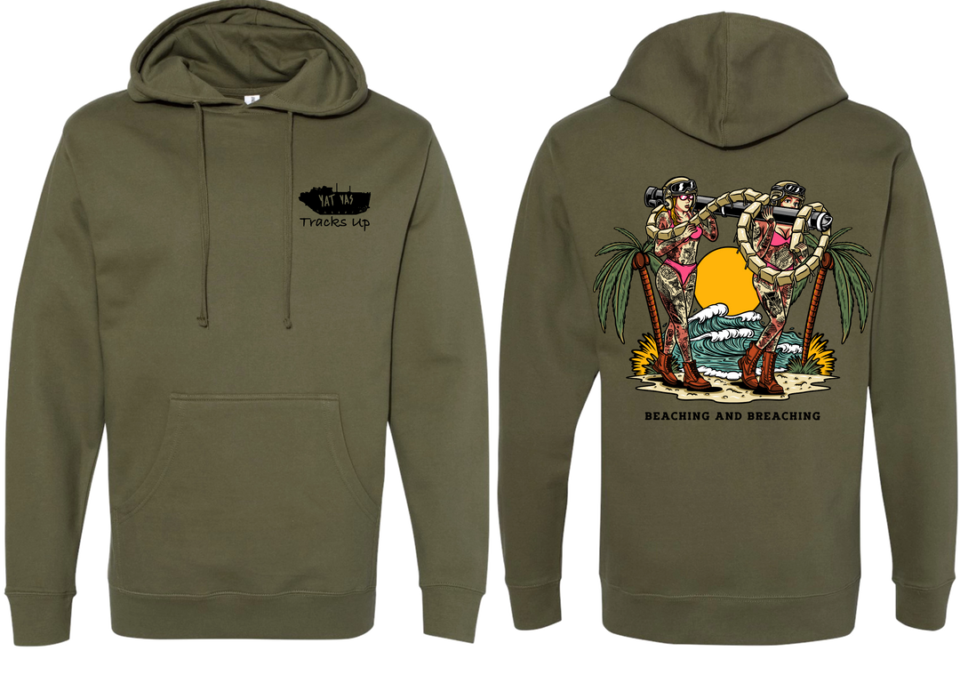 Tracks Up Beaching And Breaching Hoodie Apparel
