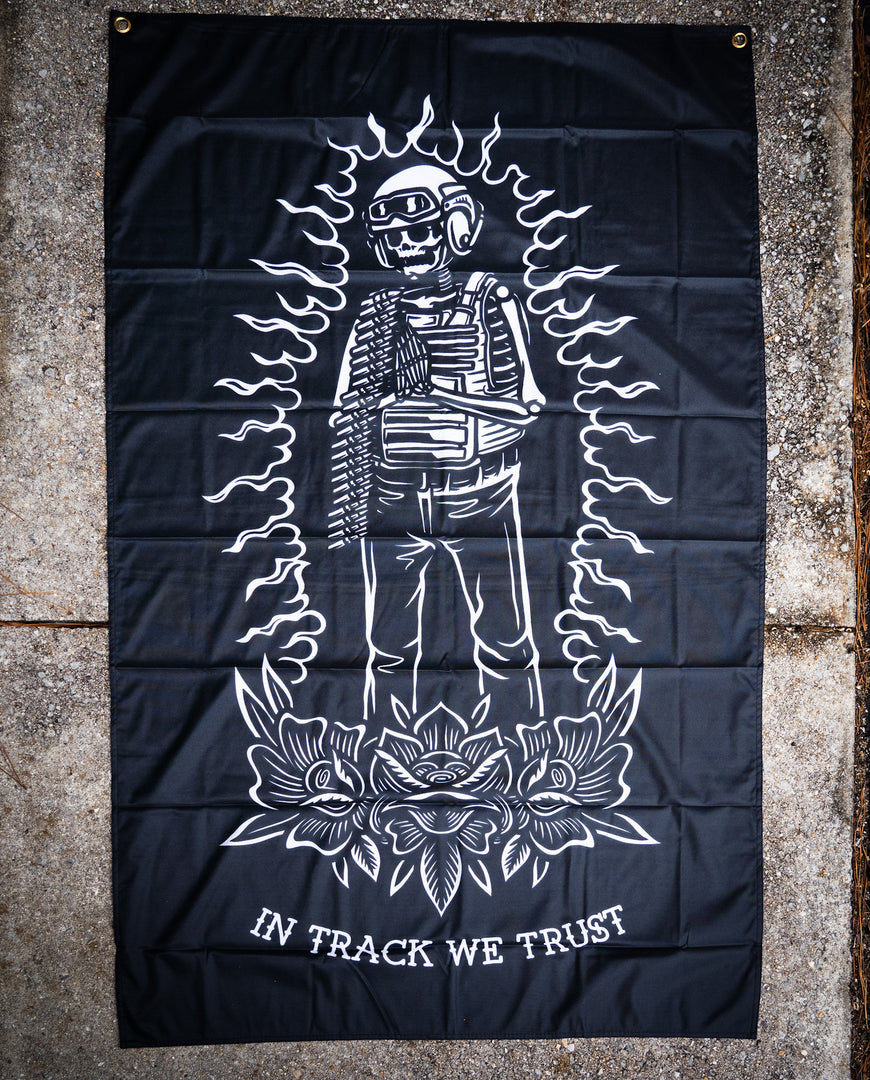 Tracks Up In Track We Trust Flag Goods